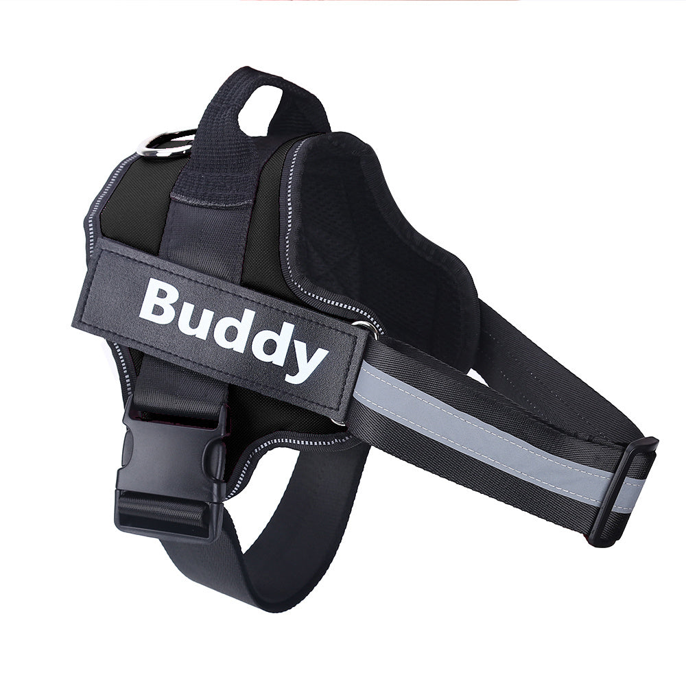 Personalized No-Pull Dog Harness – Reflective, Adjustable, Breathable Vest with Custom Patch