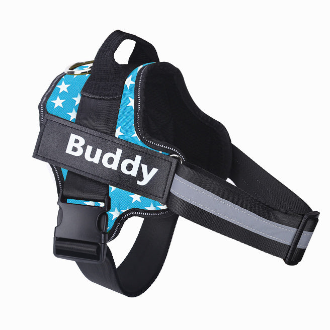 Personalized No-Pull Dog Harness – Reflective, Adjustable, Breathable Vest with Custom Patch