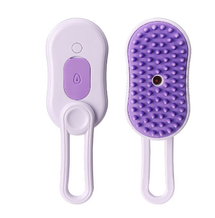 3-in-1 Cat & Dog Steam Brush – Electric Pet Grooming Comb with Spray & Hair Removal