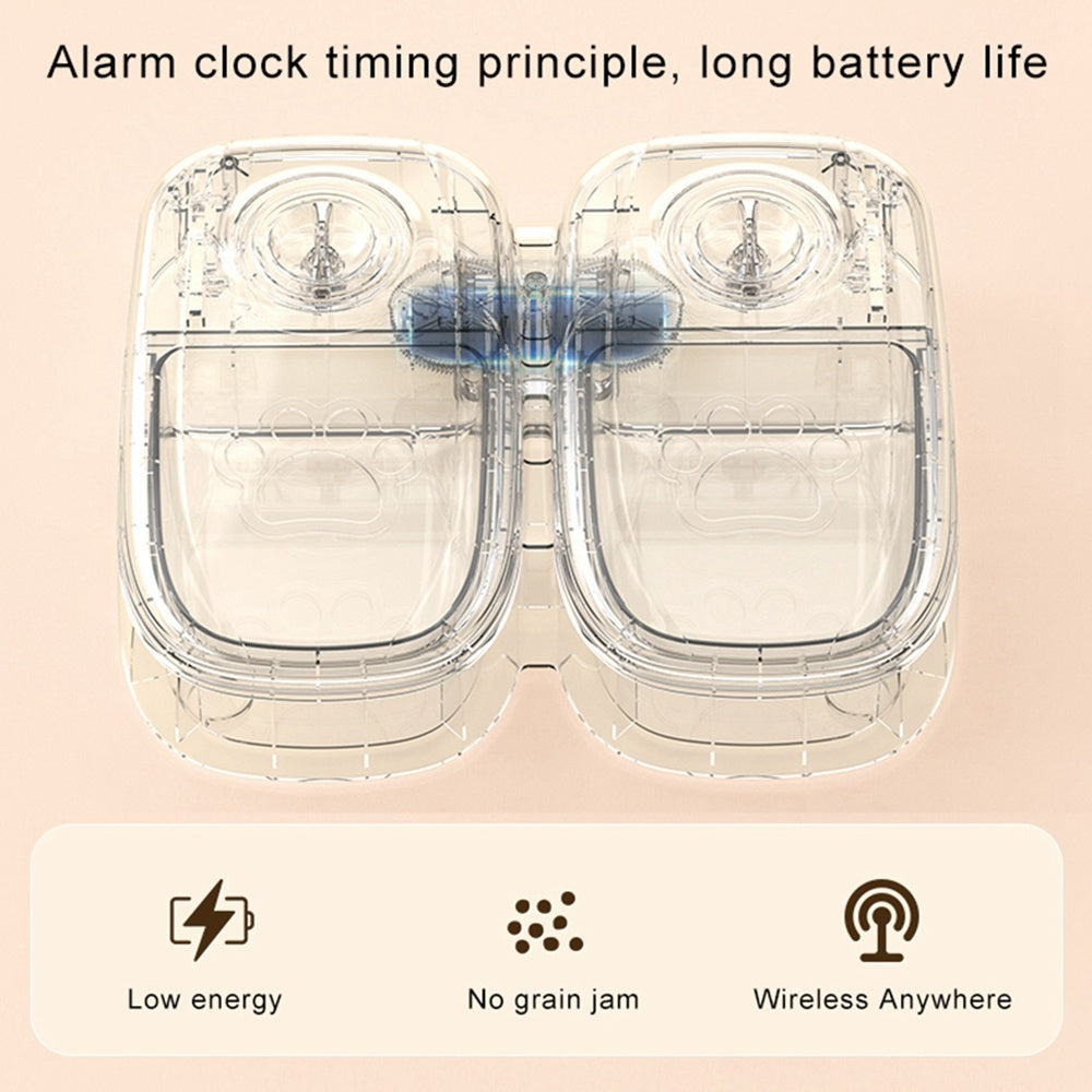 Automatic Pet Feeder with Timer – Smart Food Dispenser for Dogs & Cats, Stainless Steel Bowl