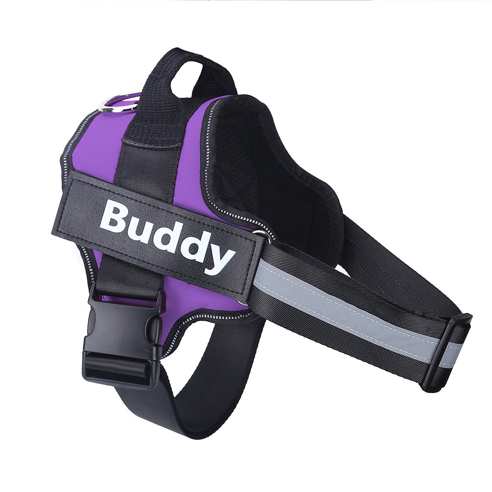 Personalized No-Pull Dog Harness – Reflective, Adjustable, Breathable Vest with Custom Patch