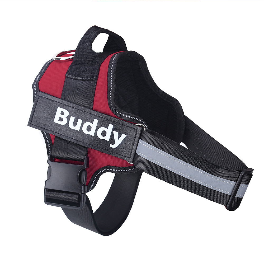 Personalized No-Pull Dog Harness – Reflective, Adjustable, Breathable Vest with Custom Patch