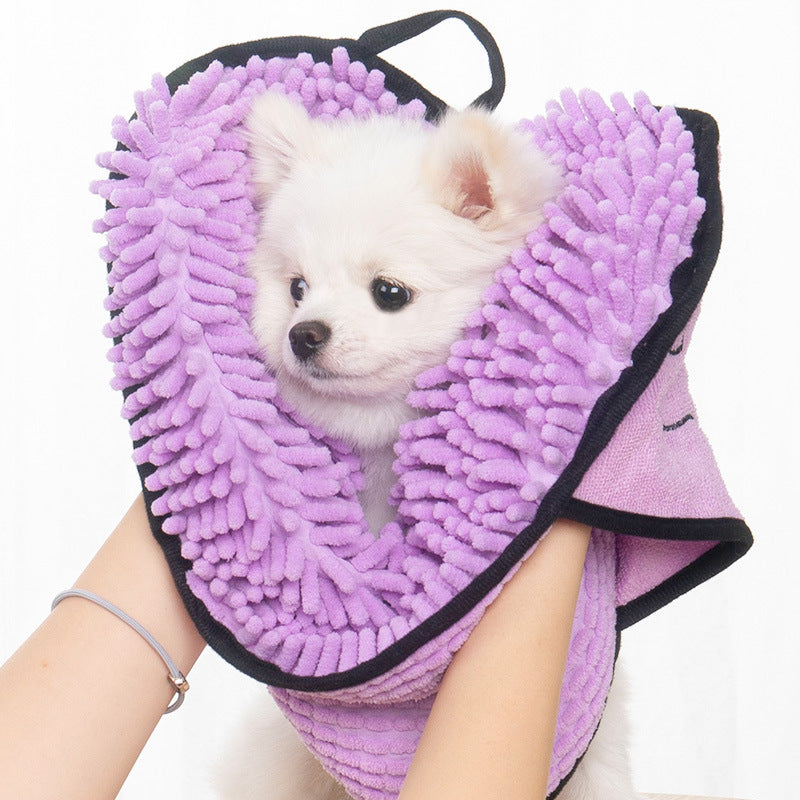 Super Absorbent Dog & Cat Bath Towel – Quick-Dry Microfiber Pet Bathrobe