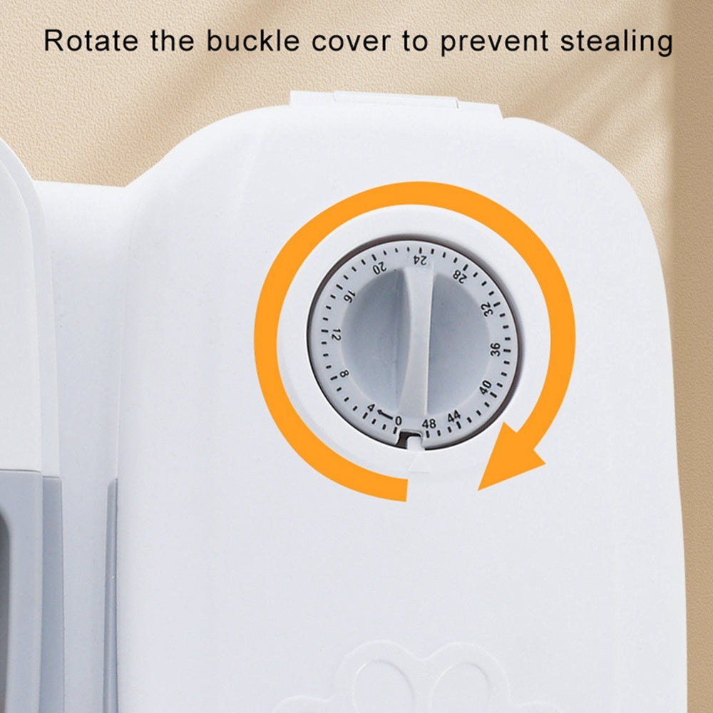 Automatic Pet Feeder with Timer – Smart Food Dispenser for Dogs & Cats, Stainless Steel Bowl