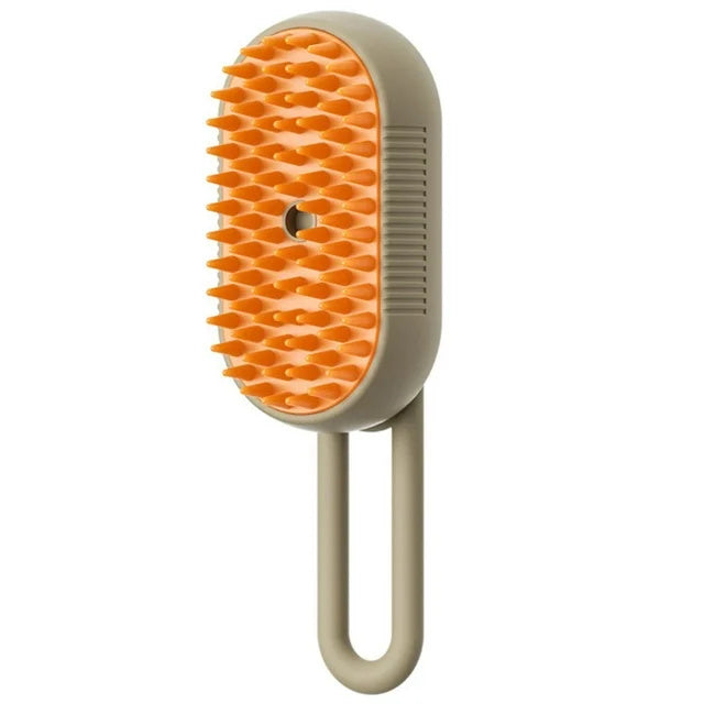 3-in-1 Cat & Dog Steam Brush – Electric Pet Grooming Comb with Spray & Hair Removal